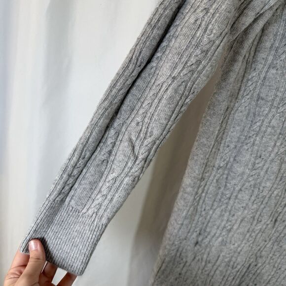 Banana Republic filpucci Sweater Dress Women XL Cable Knit Italian Wool Cashmere - Picture 4 of 12
